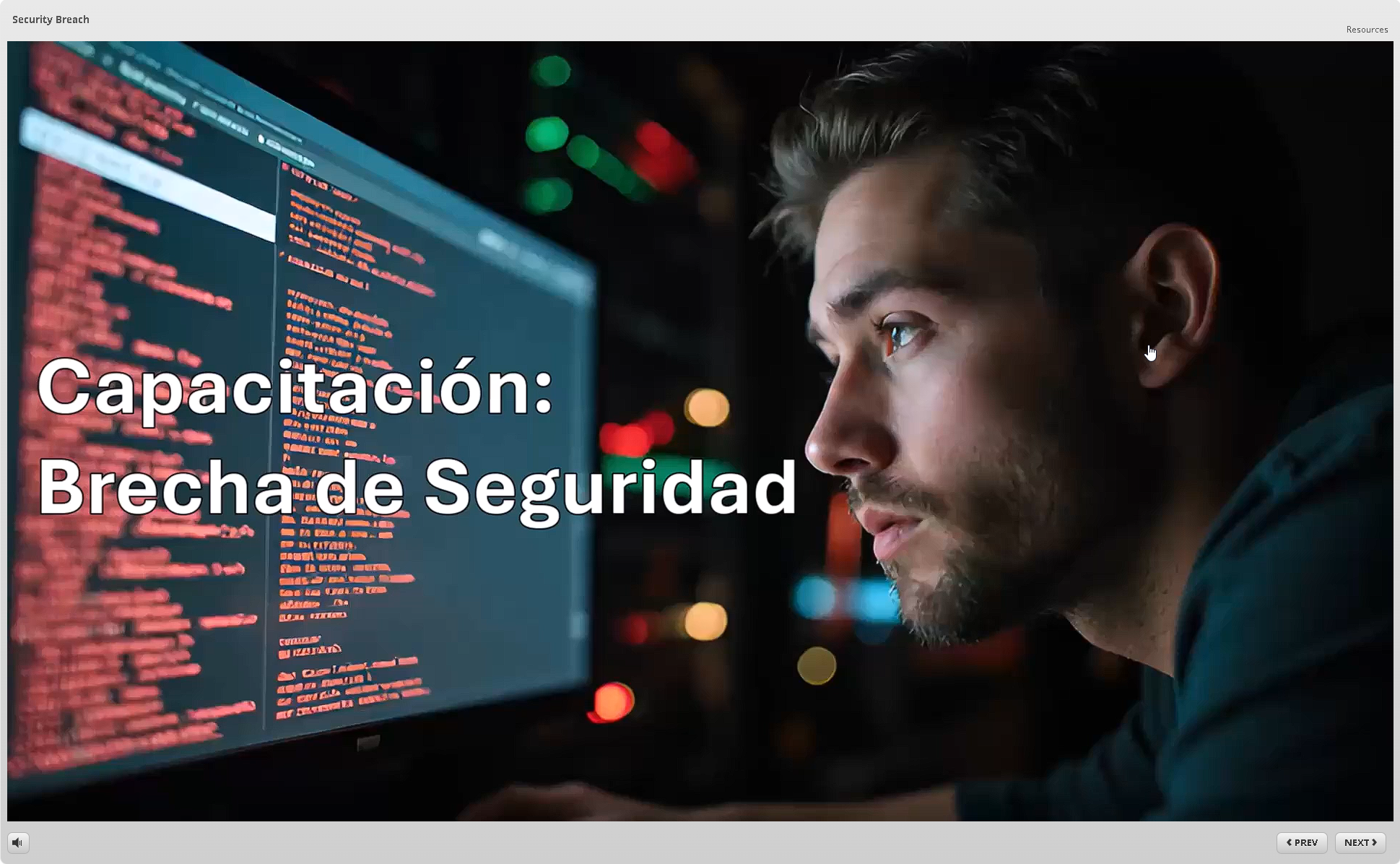 Demostración de simulación de ciberseguridad System Breach (Español)